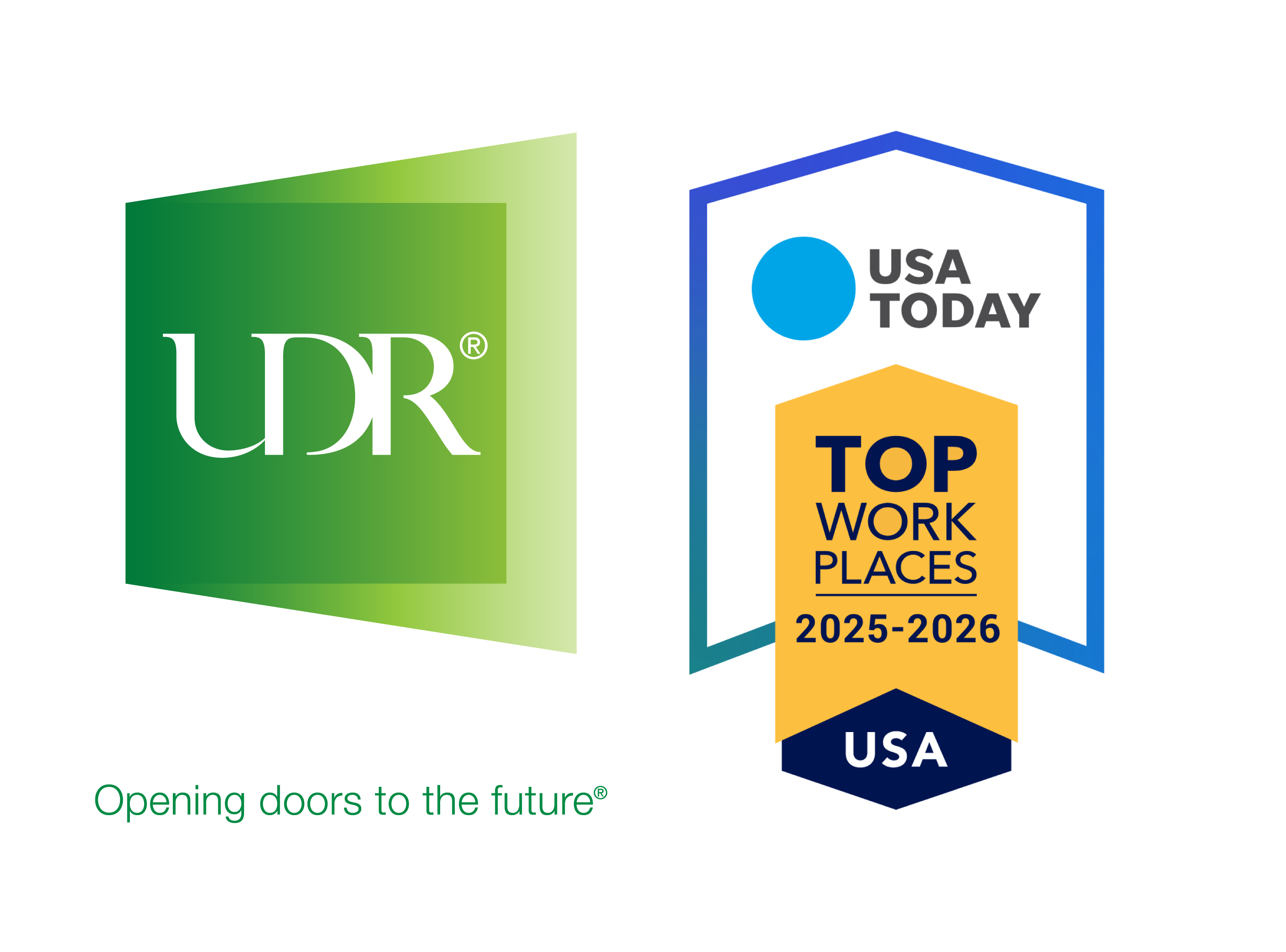 UDR logo with GRESB Real Estate sector leader 2025