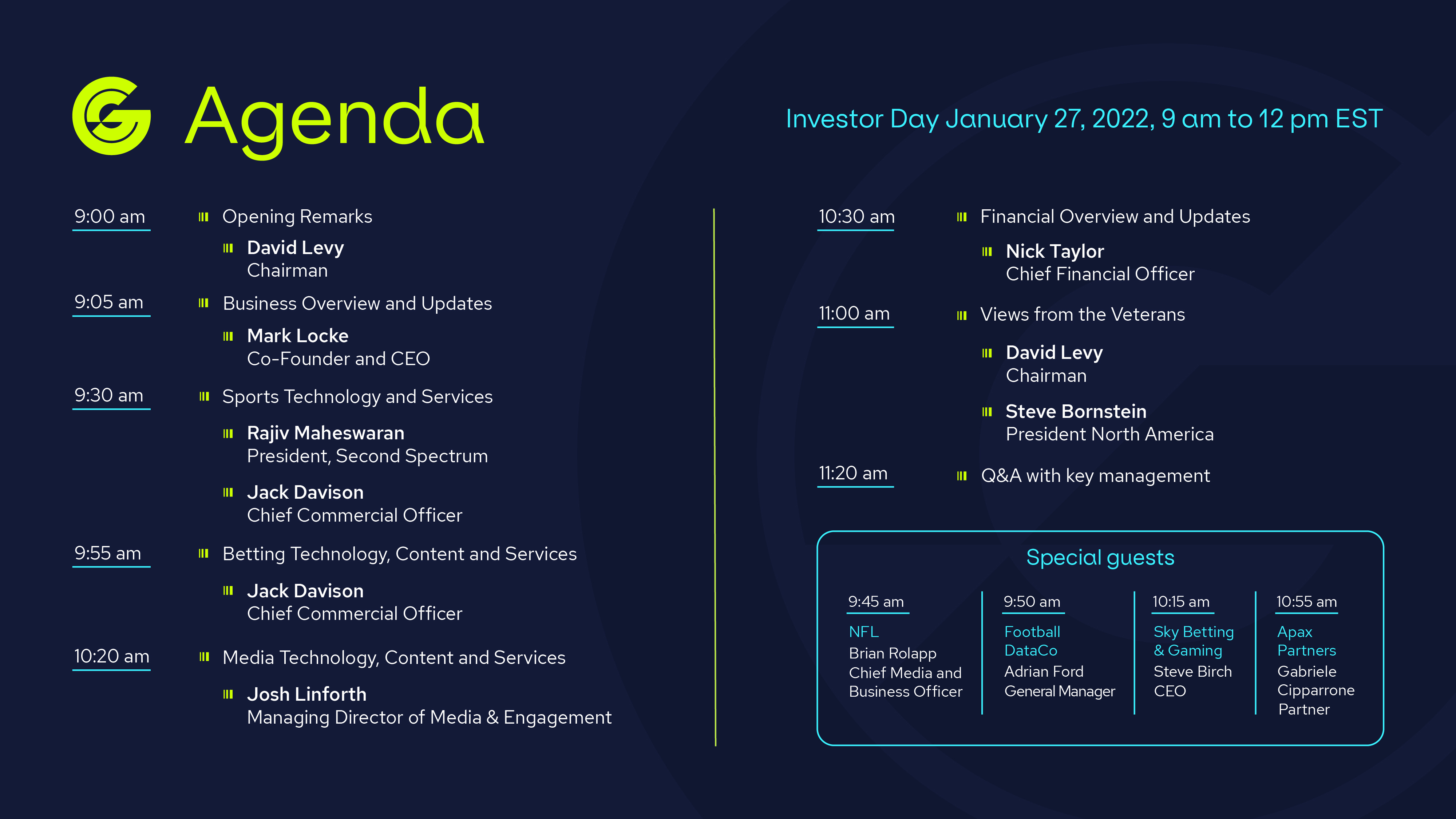 Genius Sports Genius Sports Investor Day