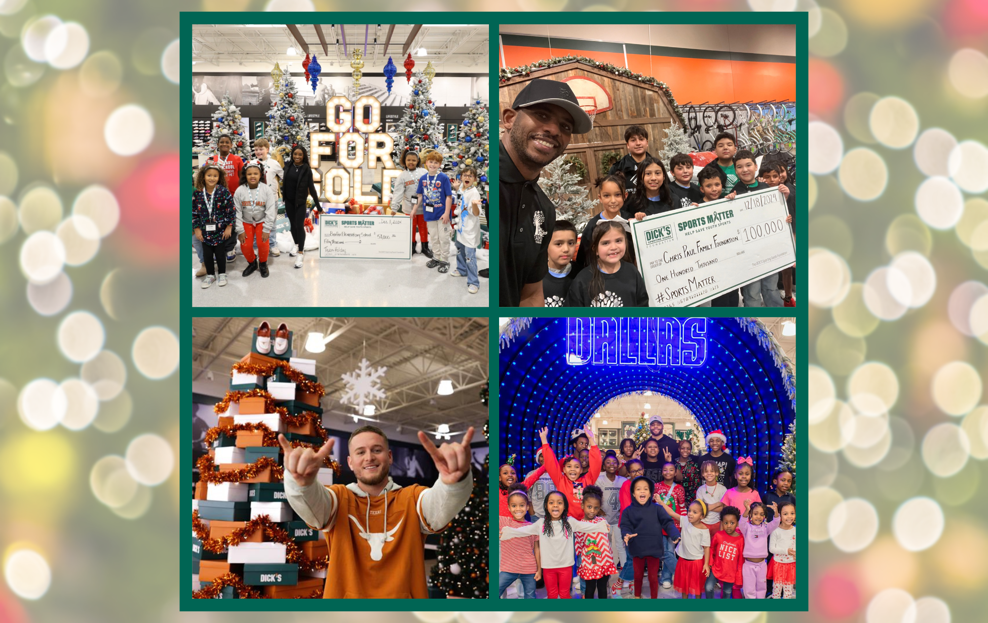 Spreading Holiday Cheer & Sports Matter Grants
