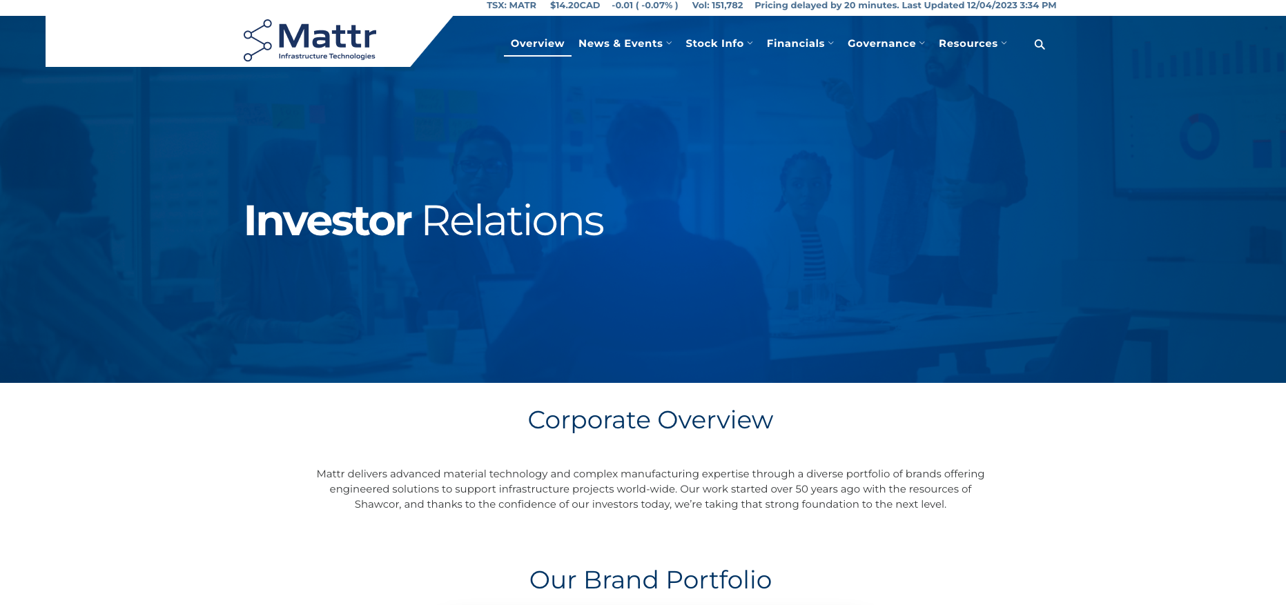 Mattr website