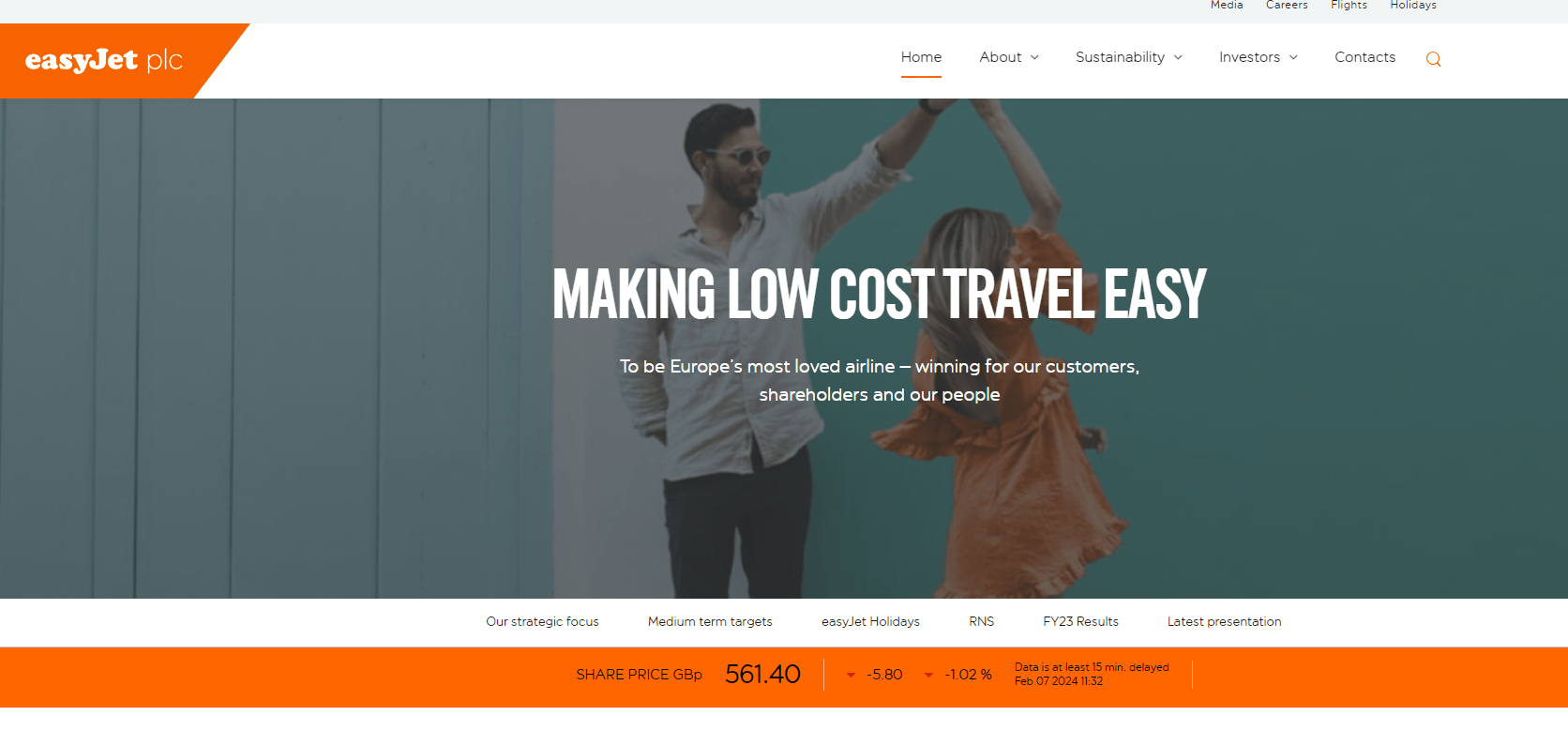EasyJet Website