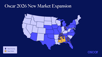 The Oscar experience will be available in 573 counties in 20 states in 2026, including new expansions into Alabama and Mississippi.